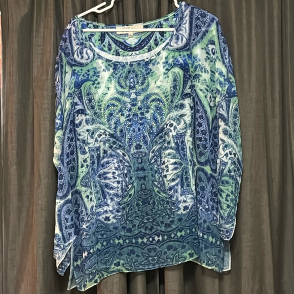 Rhinestone blouse - Picture 1 of 5